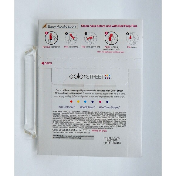 Color Street Nail Polish Strips Port-Ugal Wine Color - Picture 3 of 4